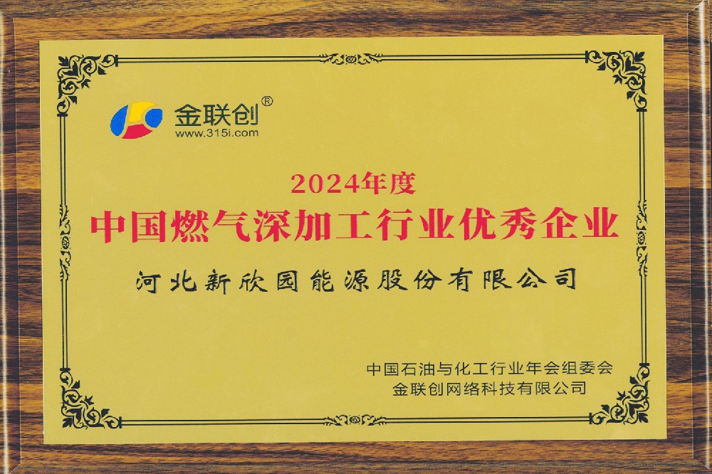 2024年度中國(guó)燃?xì)馍罴庸ば袠I(yè)優(yōu)秀企業(yè)